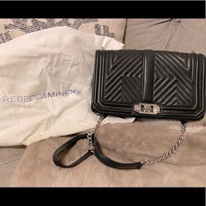 Rebecca Minkoff quilted leather cross body purse
